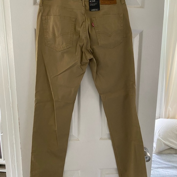 New with tags! Levis 511 Slim Fit Pants Size 32 X 32 Color Tan - Picture 2 of 8
